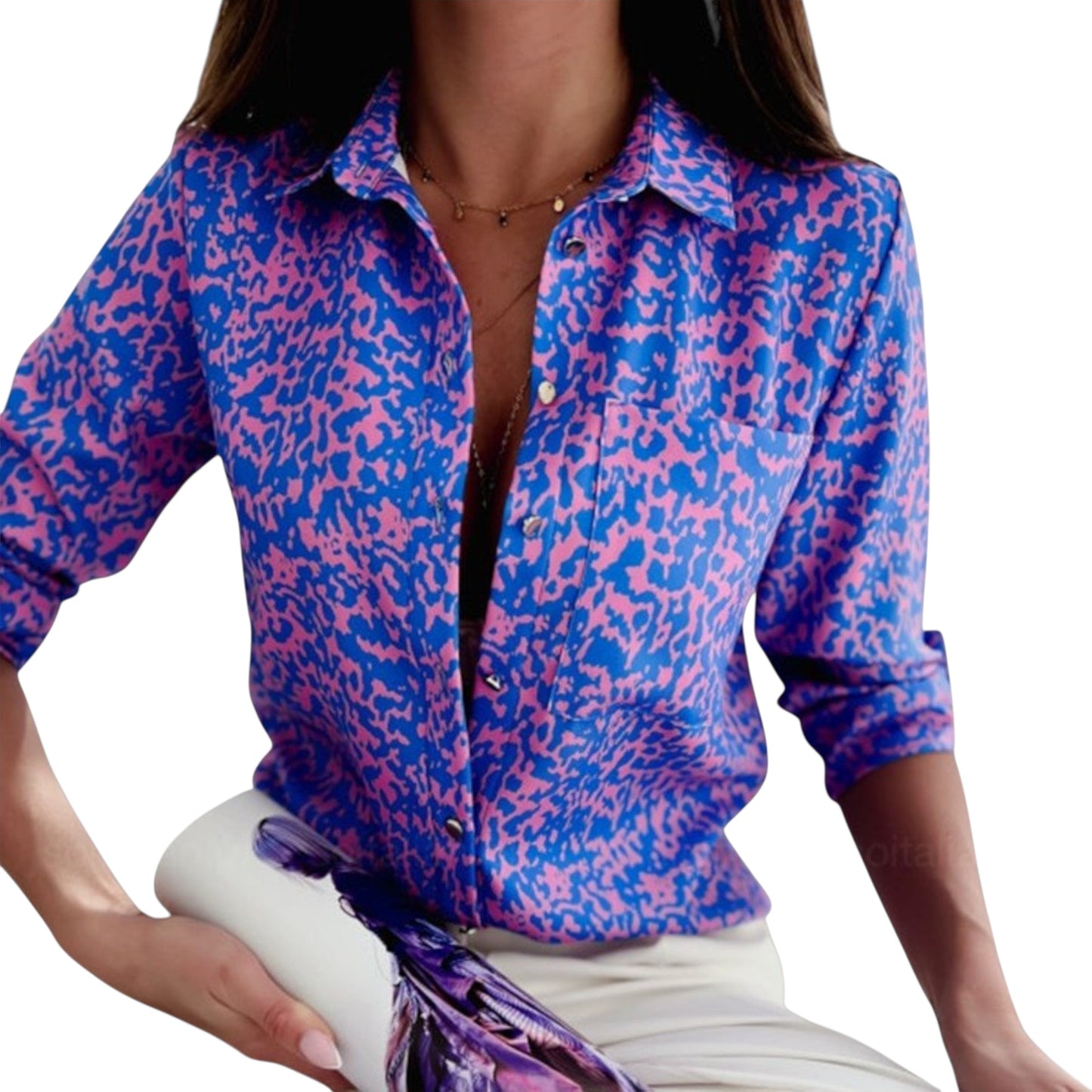 Eloria | Bluse mit klassischem Kragen