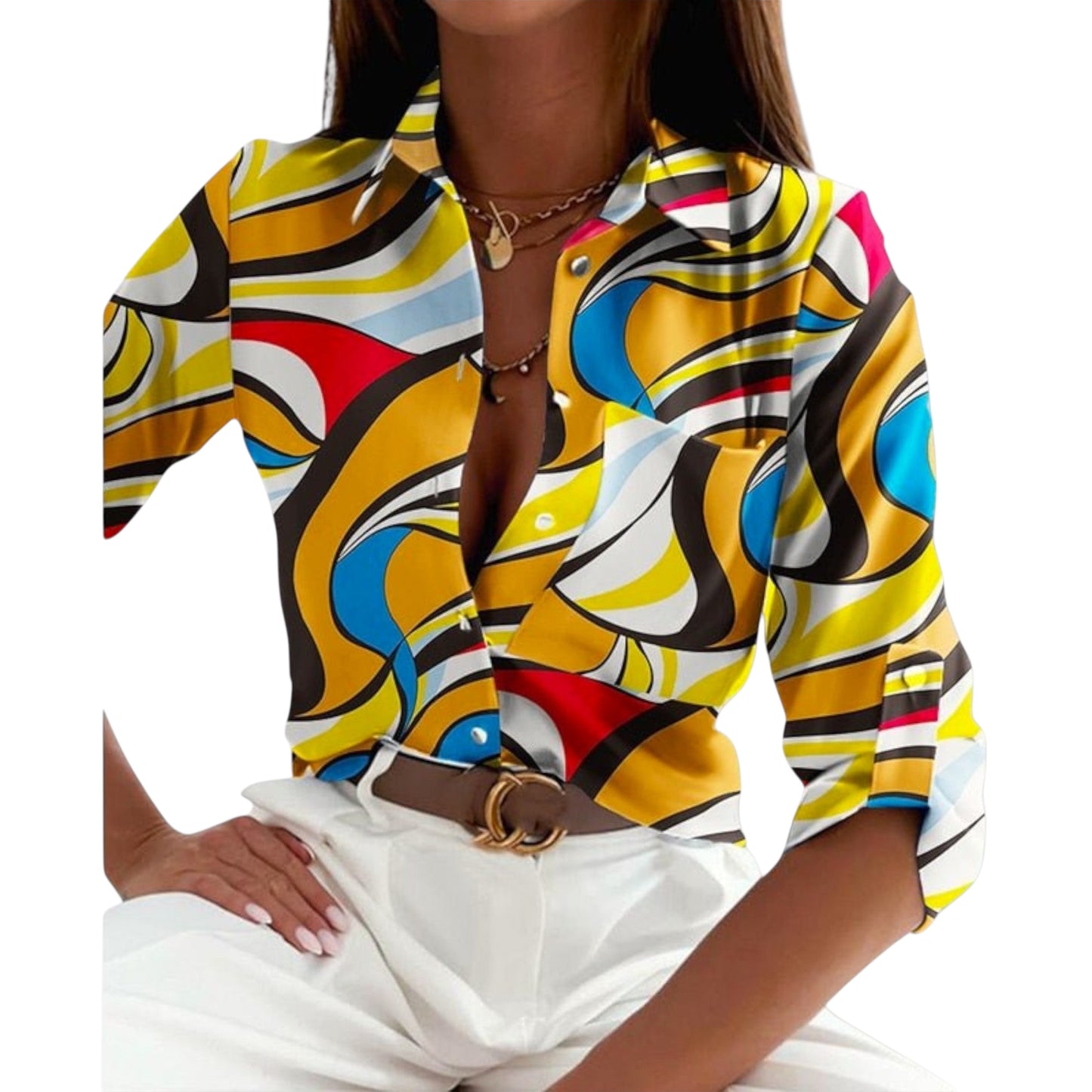 Eloria | Bluse mit klassischem Kragen