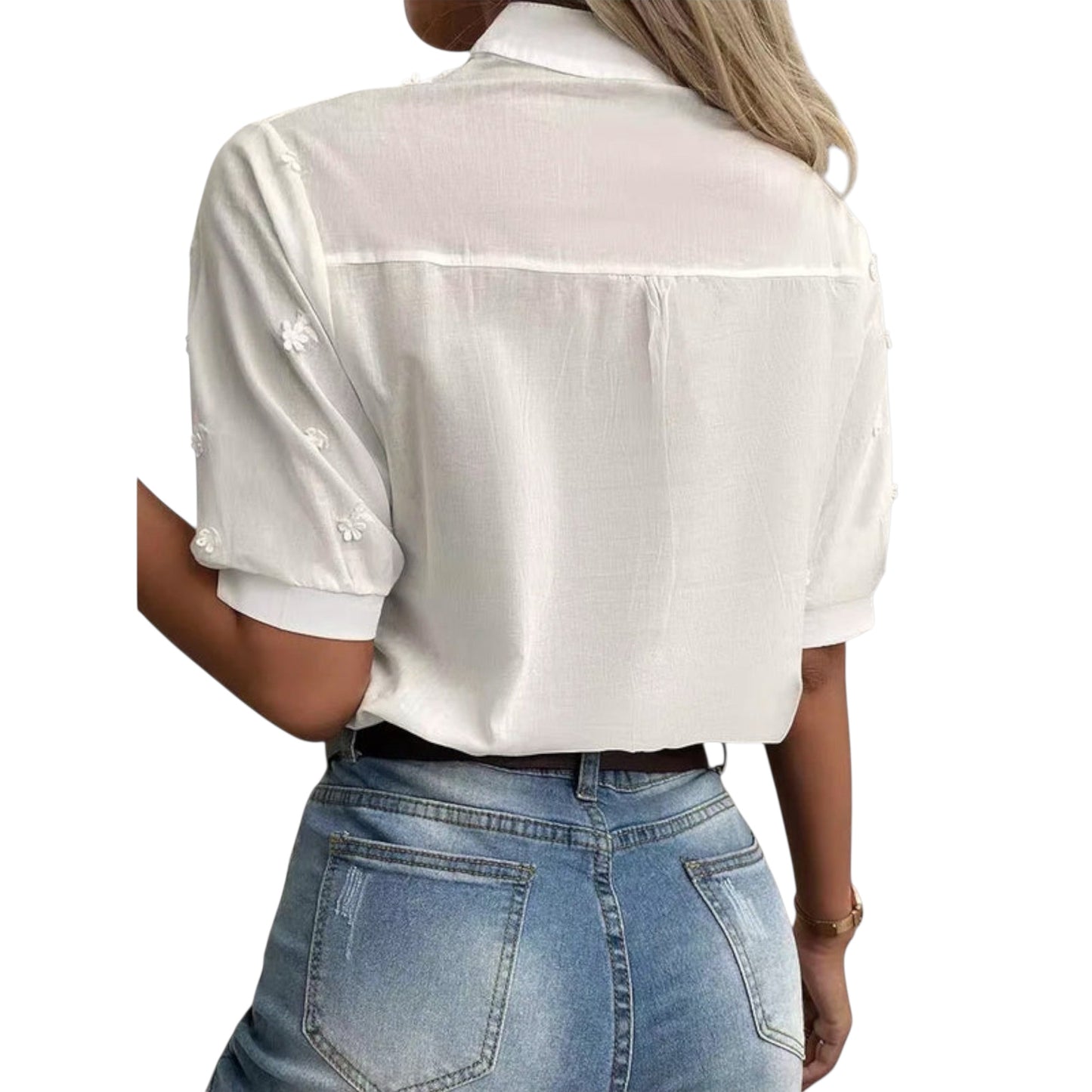 Serenelle | Bluse mit exquisiter Stickerei