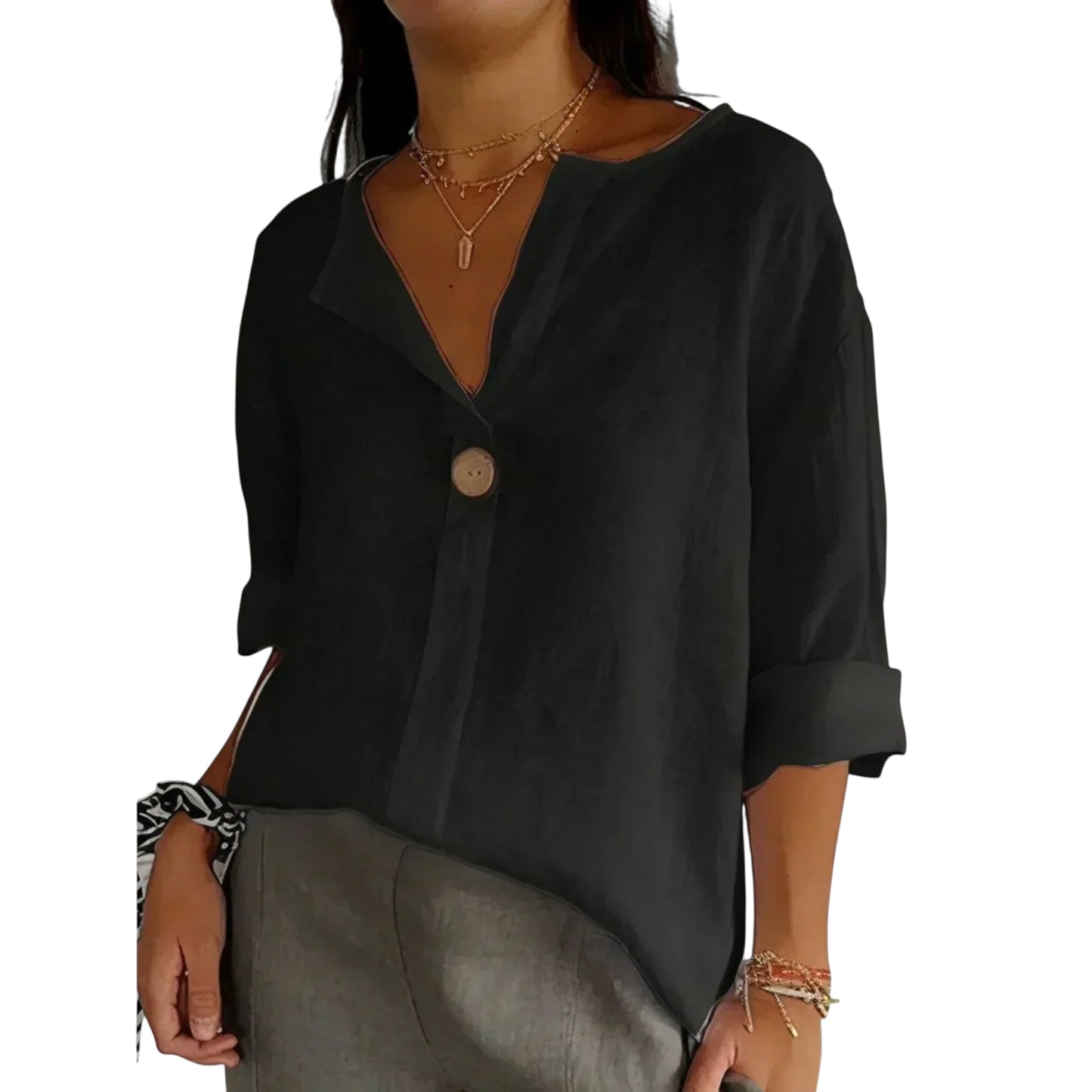 Altheline | Stilvolle Bluse mit V-Ausschnitt