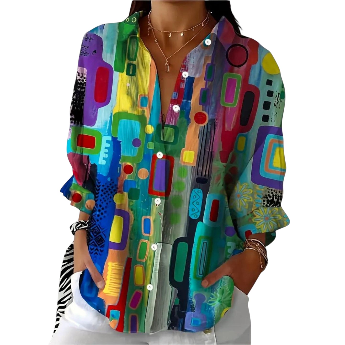 Line | Schicke Bluse mit Muster