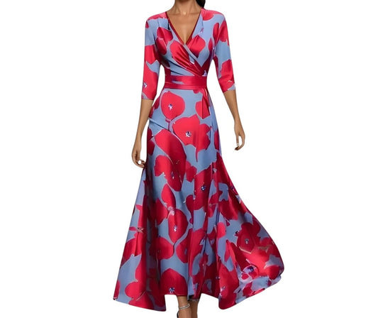 Regula | Luxuriöses Blumenkleid